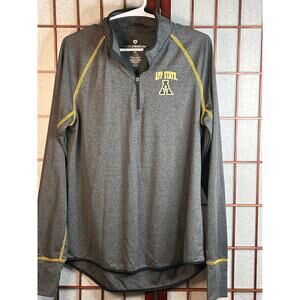 Colosseum Women's Appalachian State Mountaineers Black Stingray QuarterZip Large